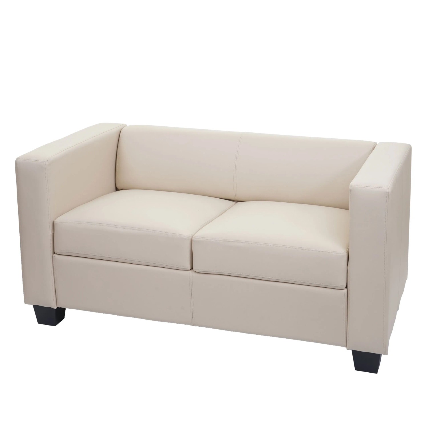 MCW 2er Sofa Lille Kunstleder Creme