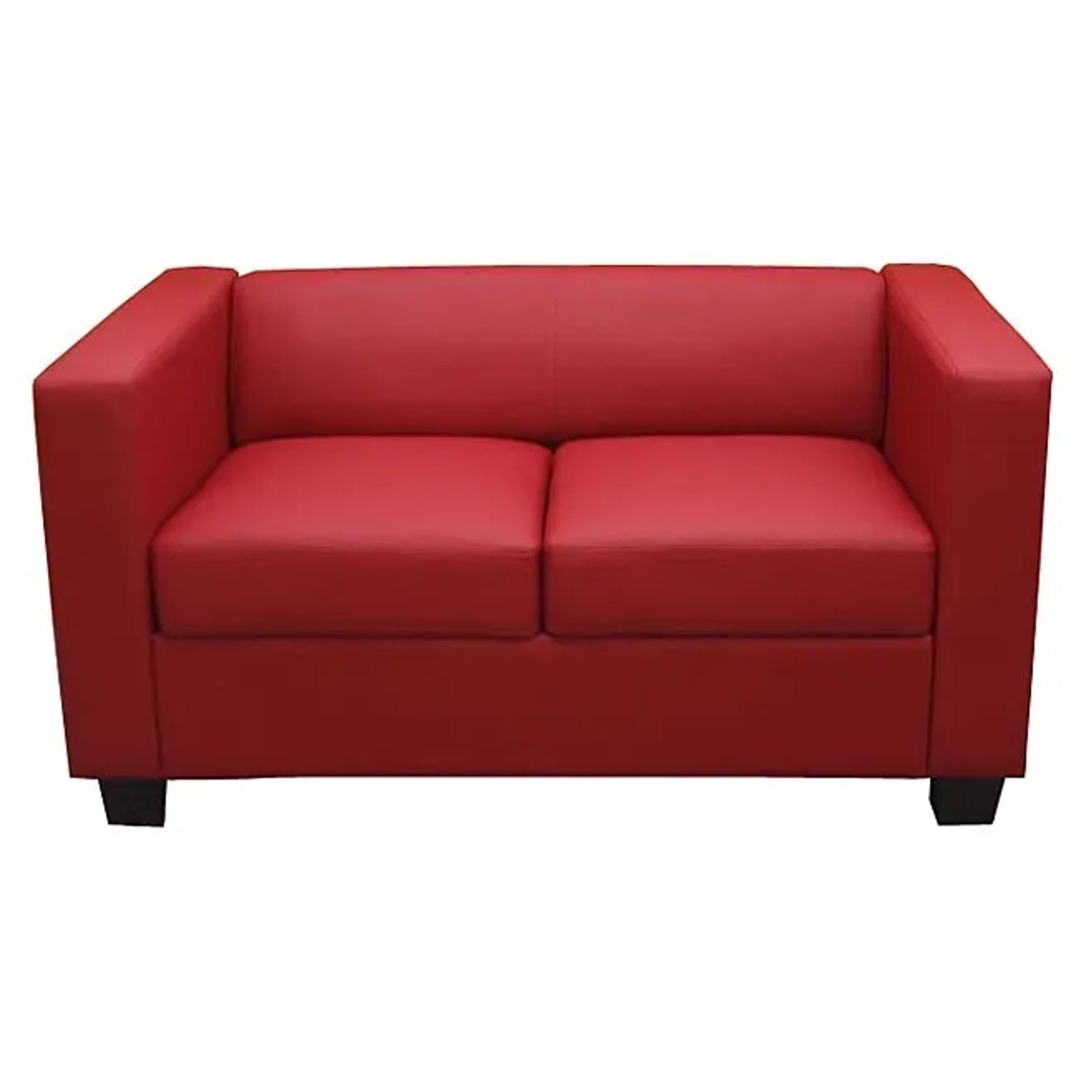 MCW 2er Sofa Lille Kunstleder Rot