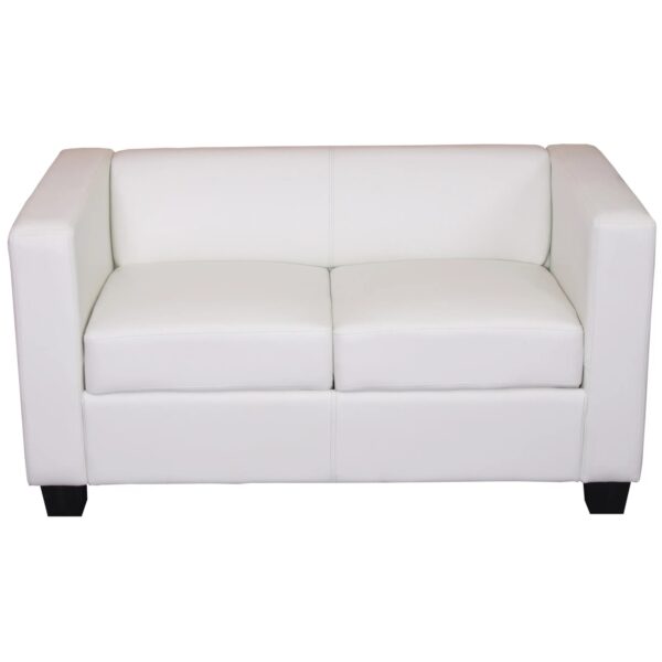 MCW 2er Sofa Lille Kunstleder Weiß