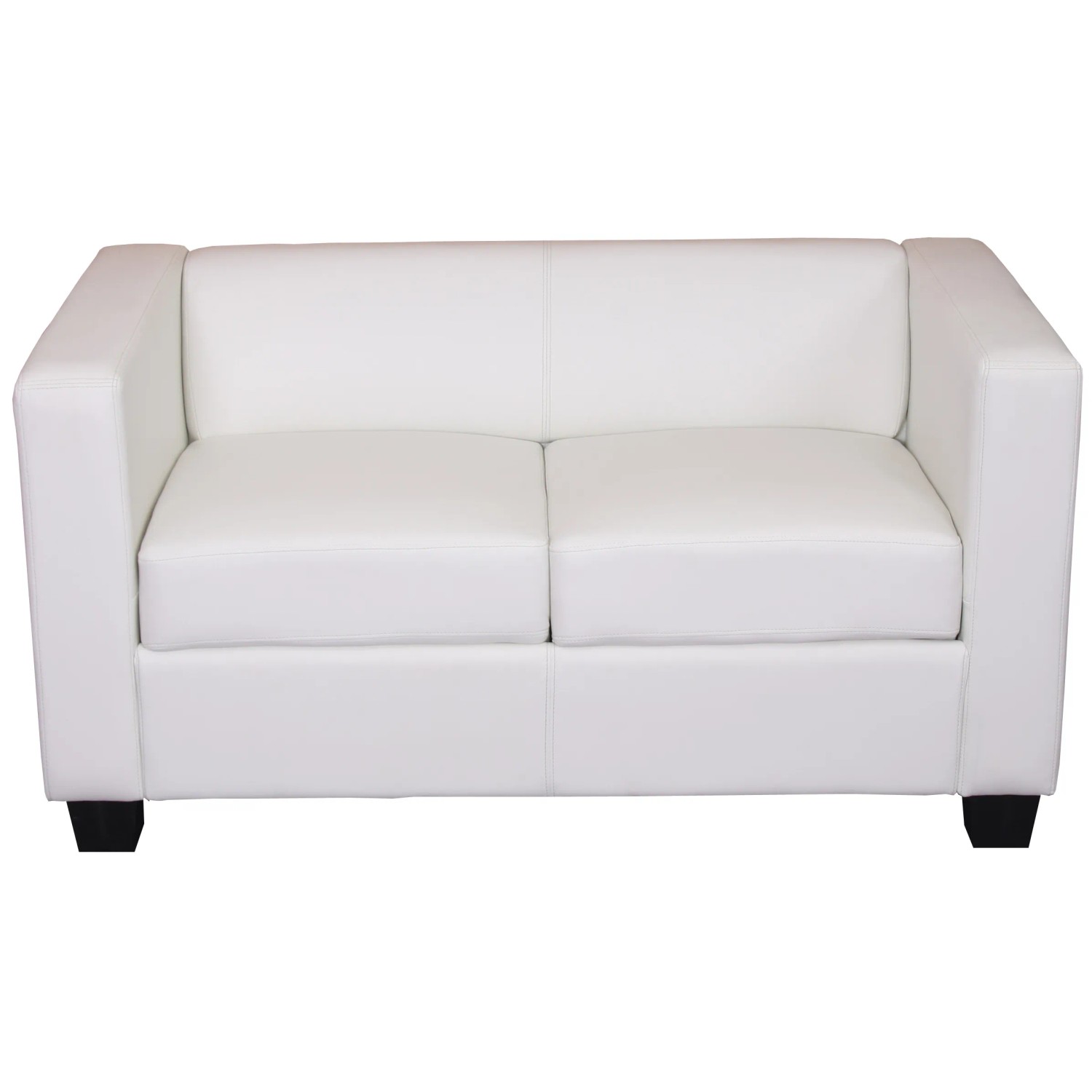 MCW 2er Sofa Lille Kunstleder Weiß