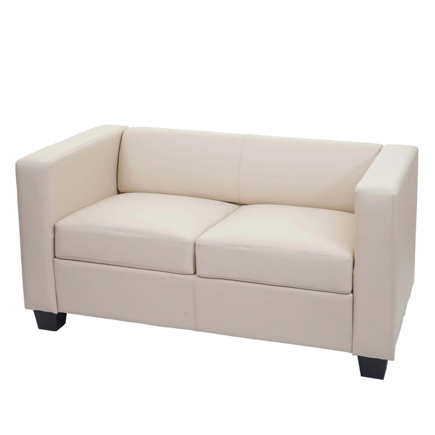 MCW 2er Sofa Lille Leder Creme