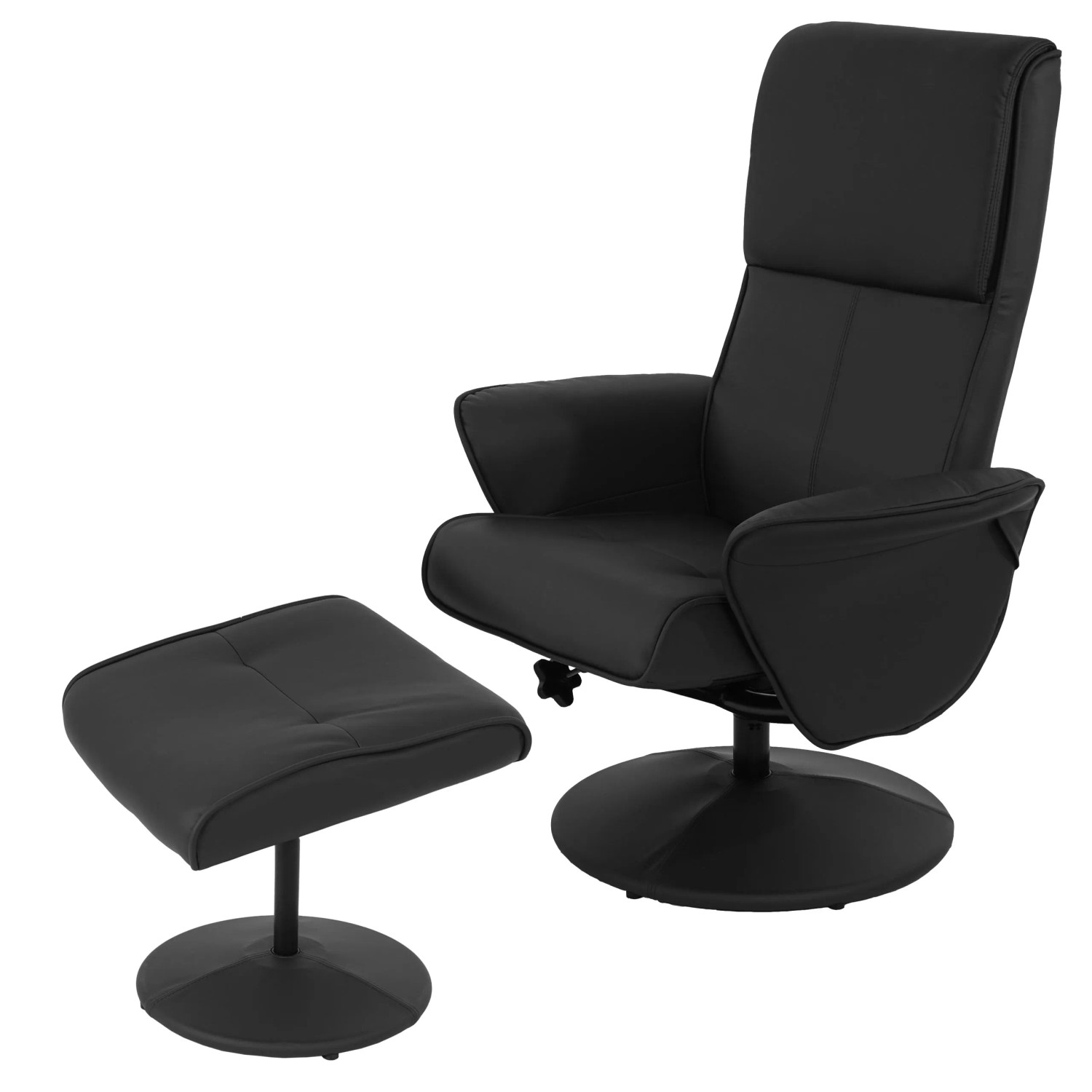 MCW Relaxsessel Stockholm Kunstleder Schwarz