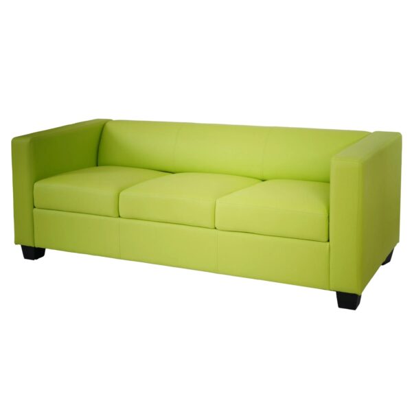 MCW 3er Sofa Lille Kunstleder Hellgrün