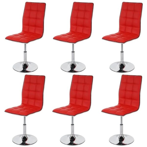 MCW Esszimmerstuhl C41 6er-Set Rot Kunstleder MCW Esszimmerstuhl C41 6er-Set Rot Kunstleder