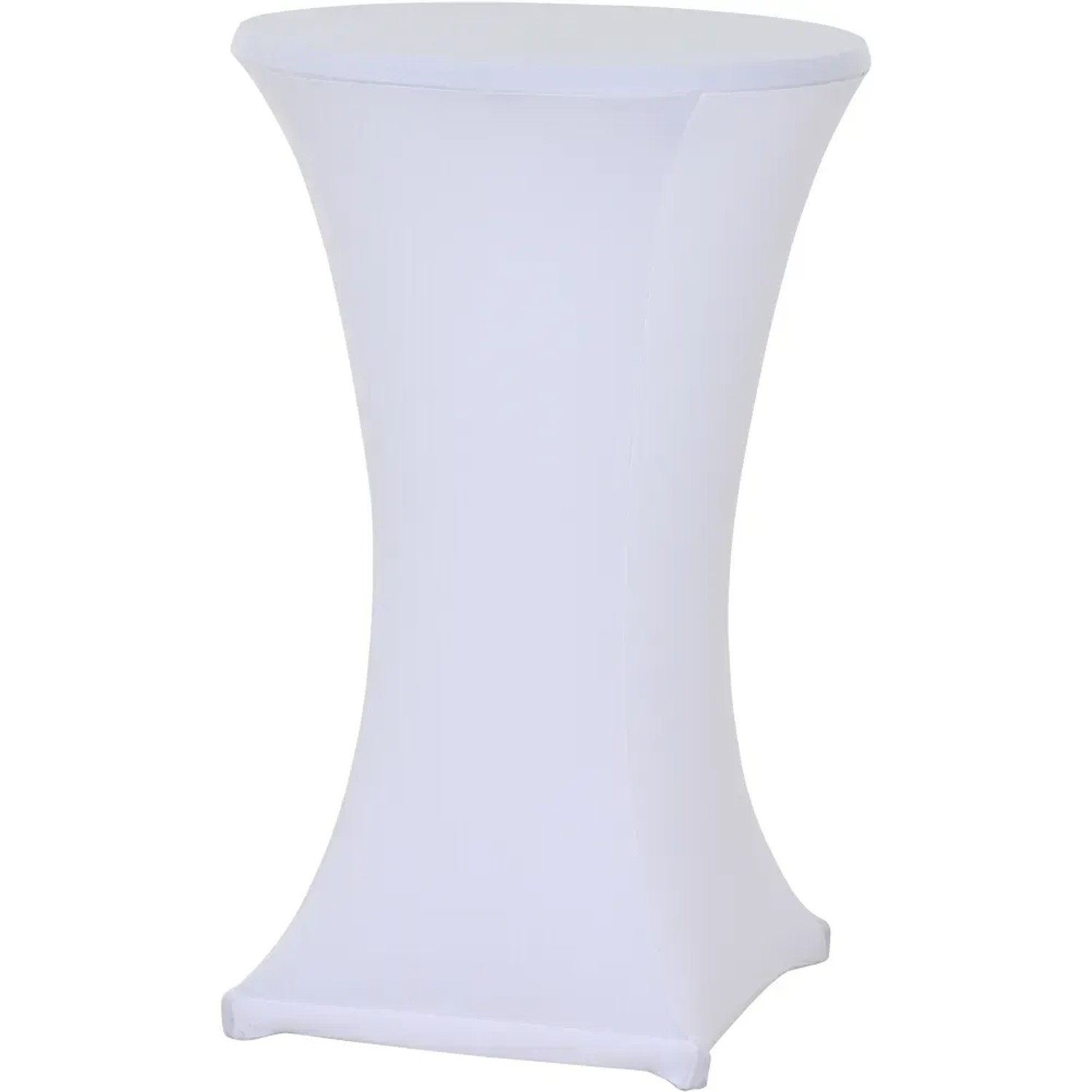 Gardamo Stehtisch-Husse Ø 70-85 cm x 110 cm Weiß