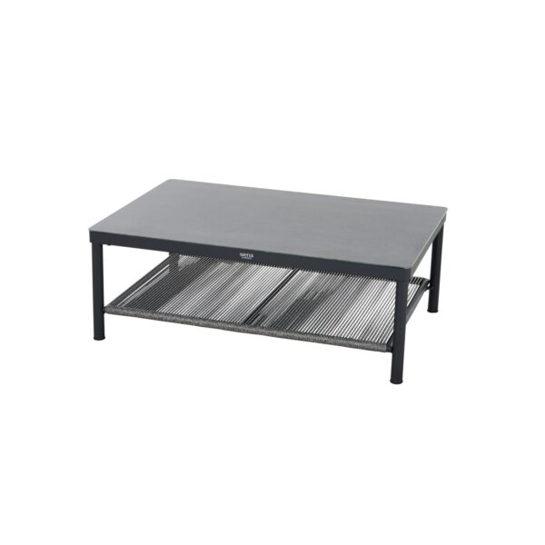 Siena Garden Gartentisch Rechteckig Anthrazit/Matt 70 cm x 110 cm