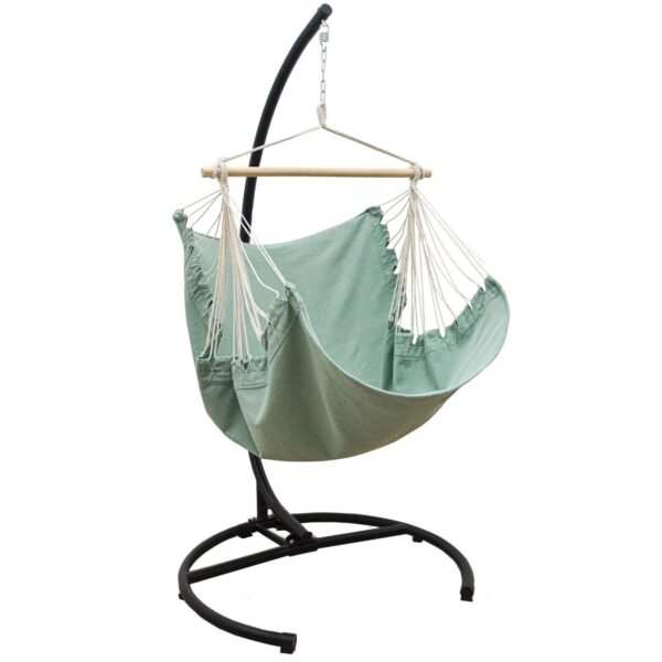 AMANKA XL-Hängesessel inkl. Gestell bis 100 kg 155 x 125 cm Aqua AMANKA XL-Hängesessel inkl. Gestell bis 100 kg 155 x 125 cm Aqua