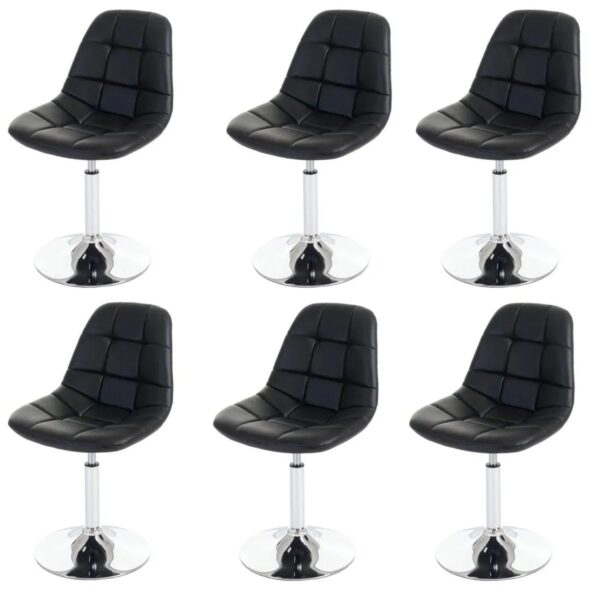 MCW Esszimmerstuhl A60 6er-Set Kunstleder Schwarz MCW Esszimmerstuhl A60 6er-Set Kunstleder Schwarz
