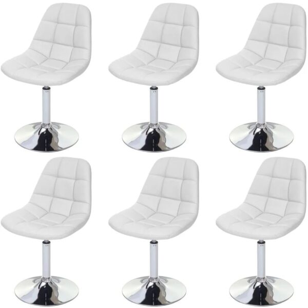 MCW Esszimmerstuhl A60 6er-Set Kunstleder Weiß MCW Esszimmerstuhl A60 6er-Set Kunstleder Weiß