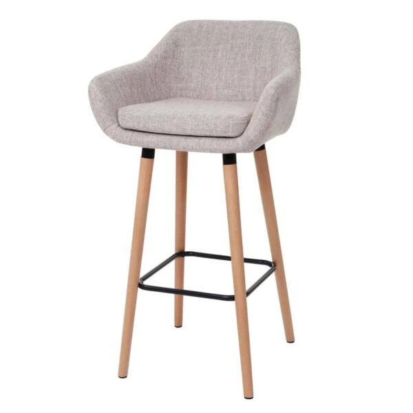 MCW Barhocker Vaasa T381 2er-Set Textil Creme Grau MCW Barhocker Vaasa T381 2er-Set Textil Creme Grau