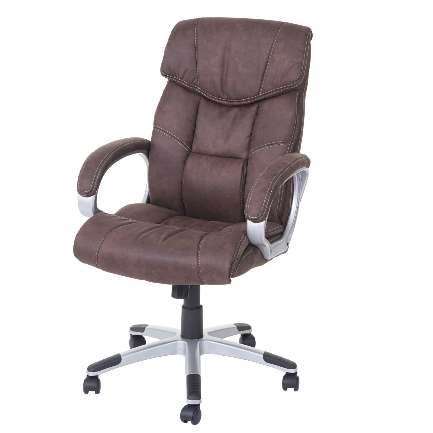 MCW Bürostuhl A71 Wildleder-Optik Vintage Braun