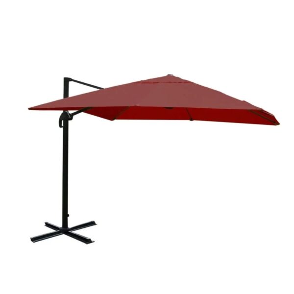 MCW Ampelschirm A96 3x3m Alu Bordeaux ohne Ständer