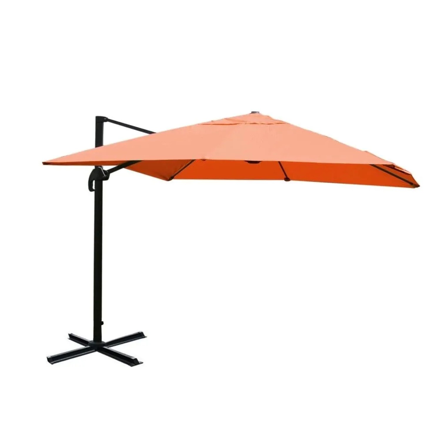 MCW Ampelschirm A96 3x3m Alu Terracotta ohne Ständer Drehbar