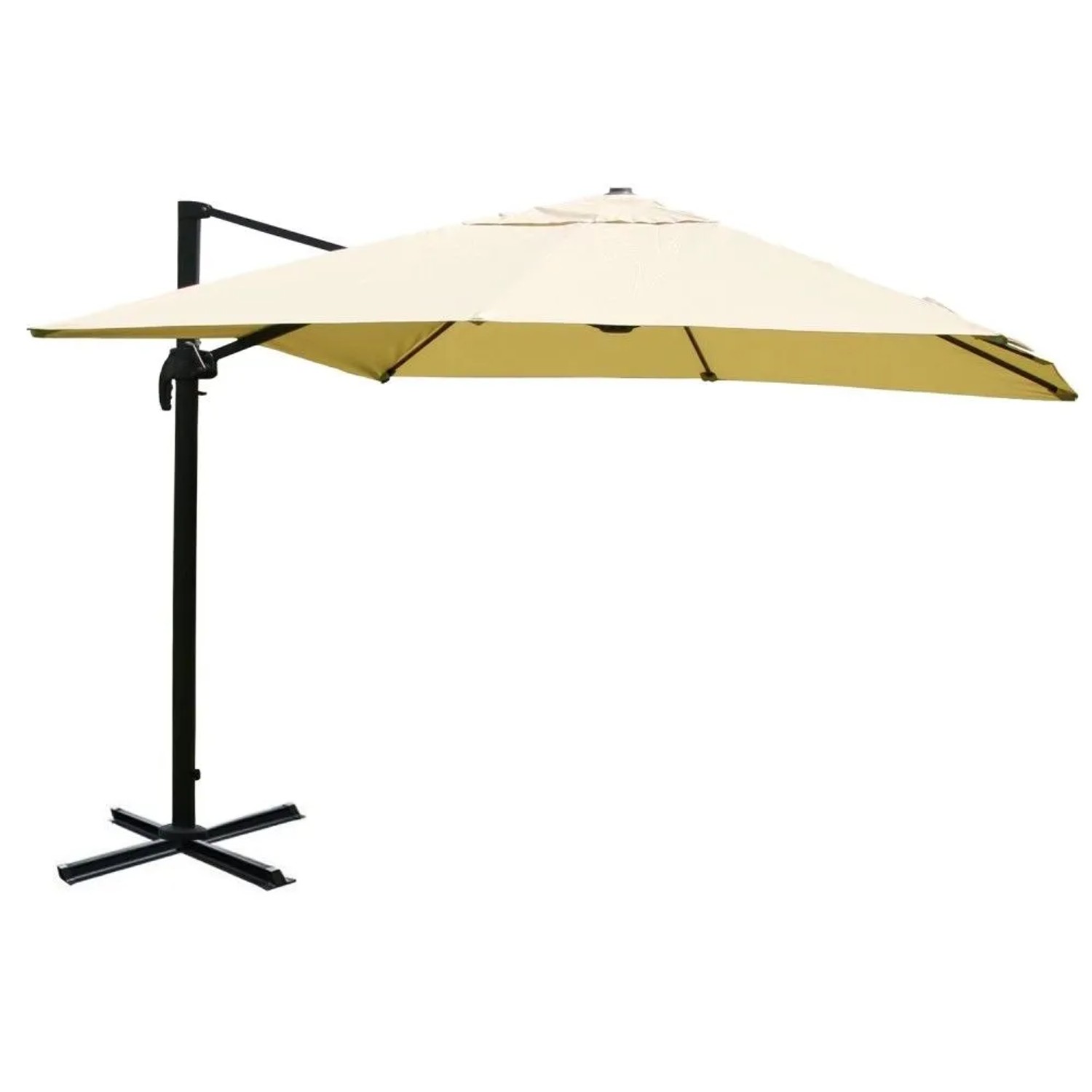 MCW Ampelschirm A96 3x4m Alu/Stahl Creme ohne Ständer