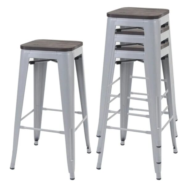 MCW Barhocker A73 4er-Set Grau MCW Barhocker A73 4er-Set Grau