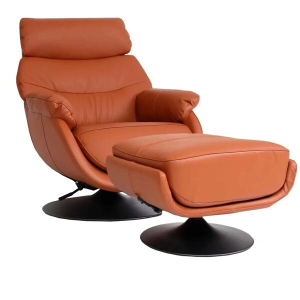 MCW Relaxsessel mit Hocker K99 Braun MCW Relaxsessel mit Hocker K99 Braun