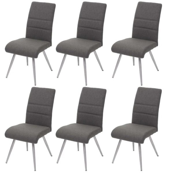 MCW Esszimmerstuhl G55 6er-Set Grau-Braun MCW Esszimmerstuhl G55 6er-Set Grau-Braun
