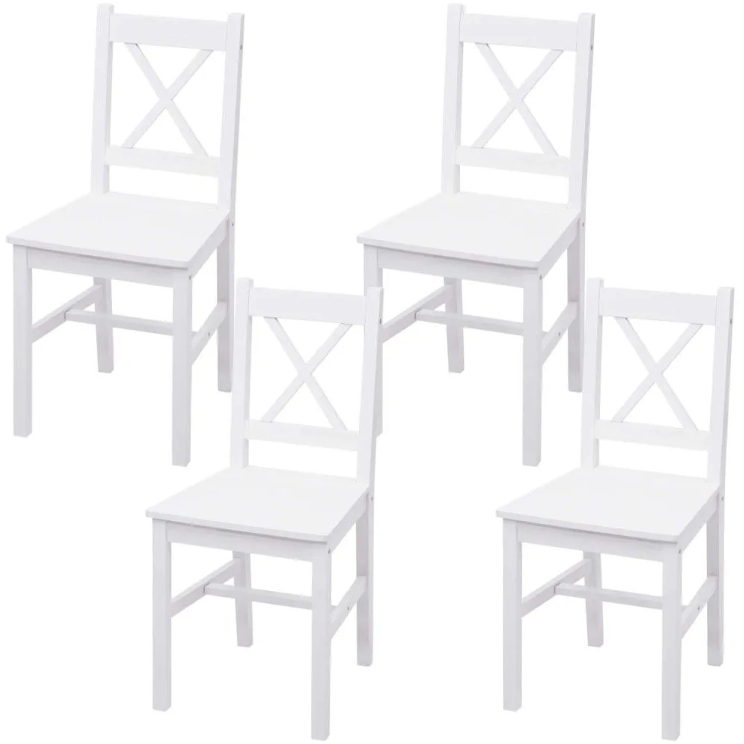 MCW Esszimmerstuhl F77 4er-Set Weiß