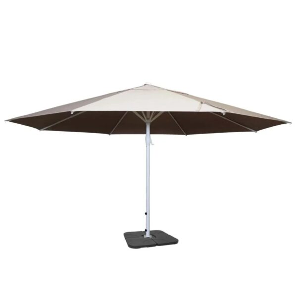 MCW Sonnenschirm Carpi II Ø 5m Creme-beige mit Ständer