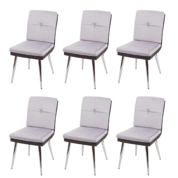 MCW Esszimmerstuhl G48 6er-Set Grau