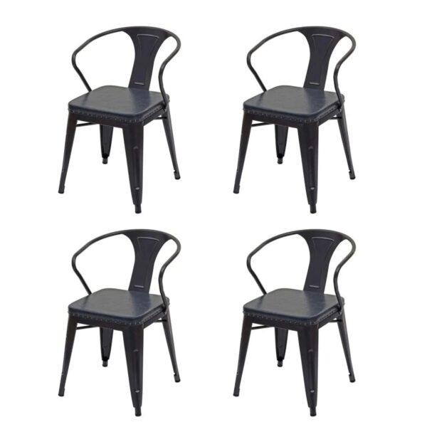 MCW Esszimmerstuhl H10d 4er-Set Schwarz-Grau MCW Esszimmerstuhl H10d 4er-Set Schwarz-Grau