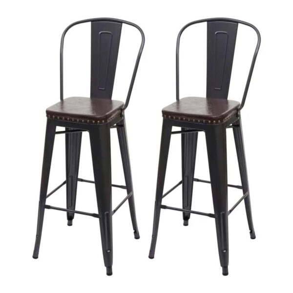 MCW Barhocker H10c 2er-Set Schwarz-Braun MCW Barhocker H10c 2er-Set Schwarz-Braun