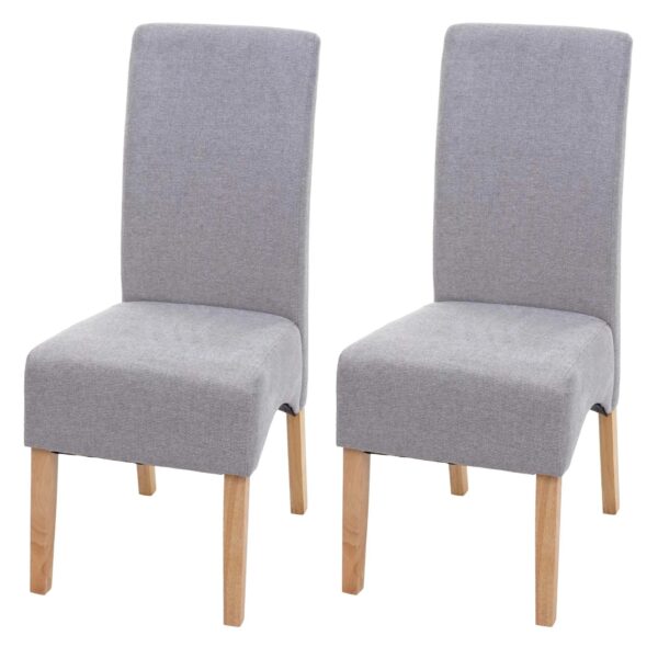 MCW Esszimmerstuhl Crotone 2er-Set Hellgrau Helle Beine MCW Esszimmerstuhl Crotone 2er-Set Hellgrau Helle Beine