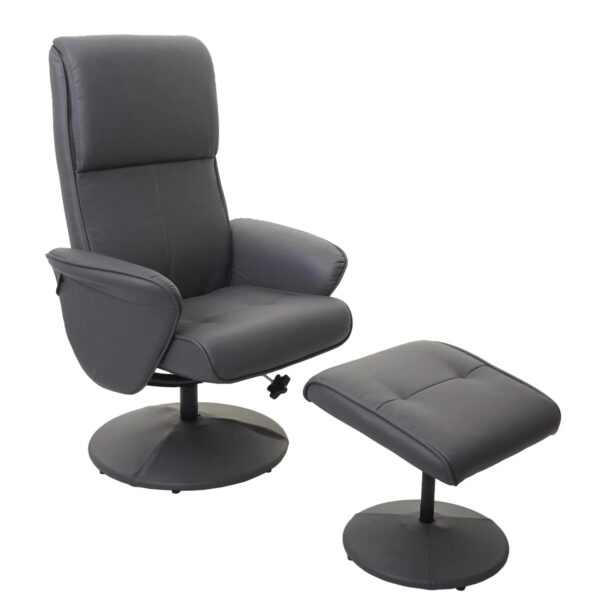 MCW Relaxsessel Stockholm Kunstleder Mattgrau MCW Relaxsessel Stockholm Kunstleder Mattgrau