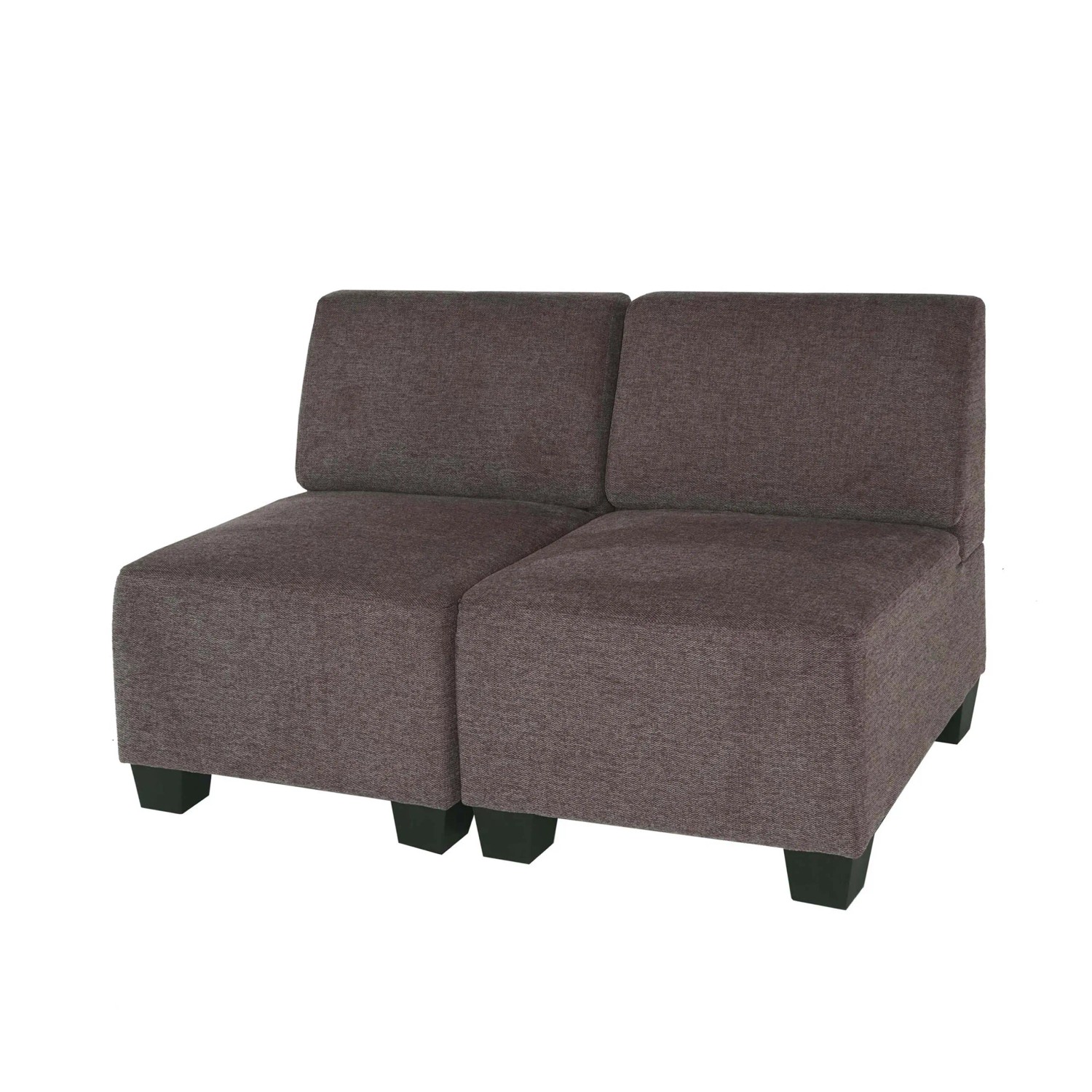 MCW Modular 2-Sitzer Sofa Couch Moncalieri Braun ohne Armlehnen