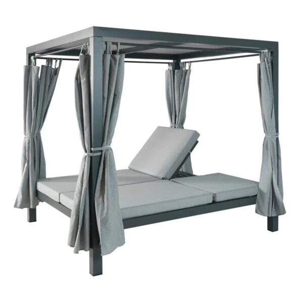 MCW Lounge-Gartenliege J66 Grau