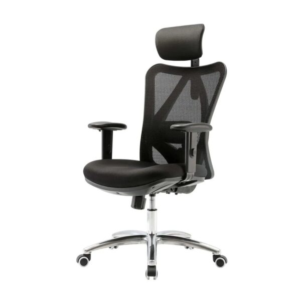 MCW Bürostuhl J86 Schreibtischstuhl Ergonomisch Verstellbare Lordosenstütze 150kg Belastbar ohne Fußstütze