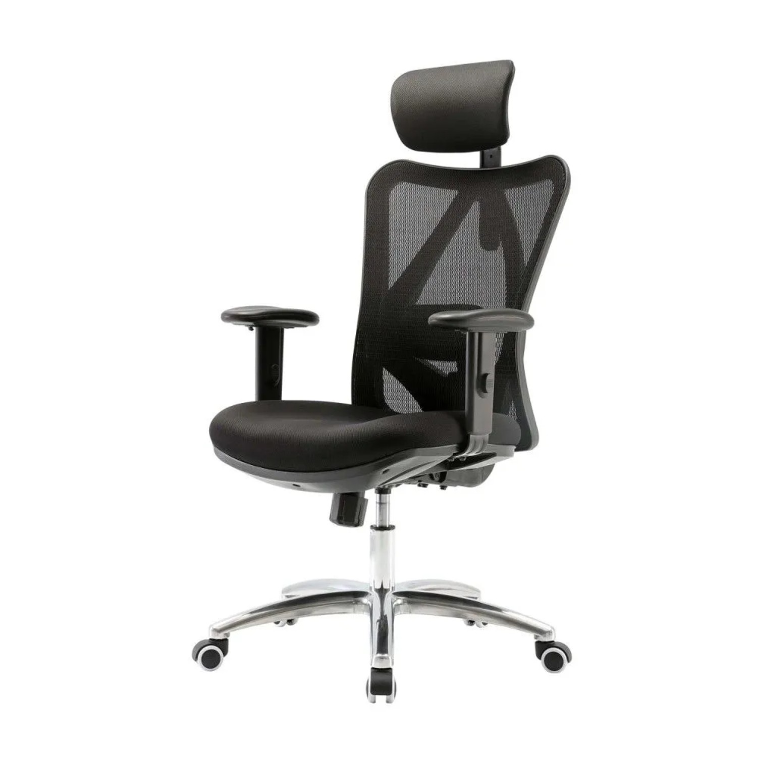 MCW Bürostuhl J86 Schreibtischstuhl Ergonomisch Verstellbare Lordosenstütze 150kg Belastbar ohne Fußstütze