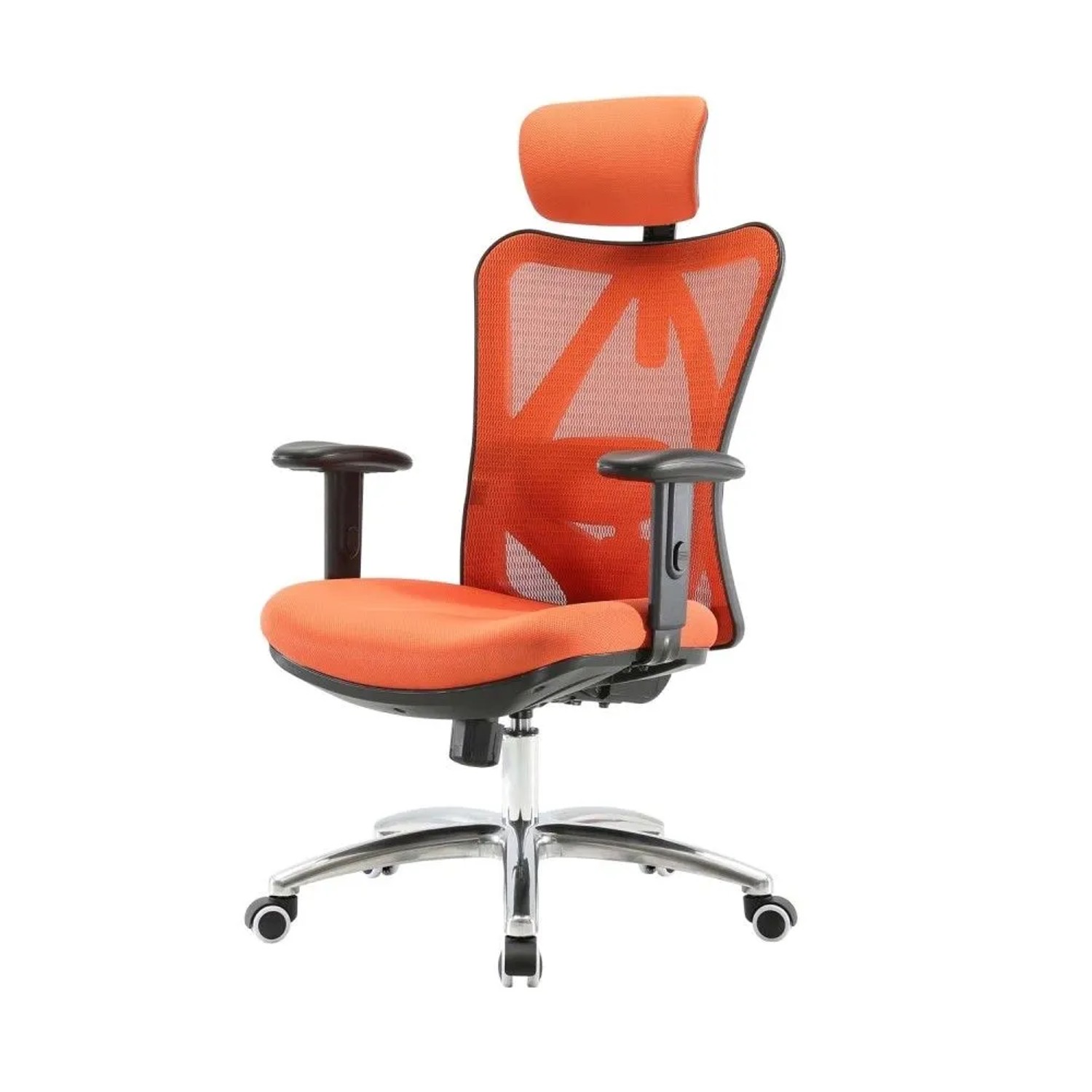 MCW Bürostuhl J86 Schreibtischstuhl Ergonomisch Verstellbare Lordosenstütze 150kg Belastbar ohne Fußstütze