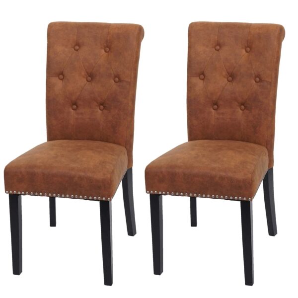 MCW Esszimmerstuhl Chesterfield II 2er-Set Wildlederimitat Dunkle Beine MCW Esszimmerstuhl Chesterfield II 2er-Set Wildlederimitat Dunkle Beine