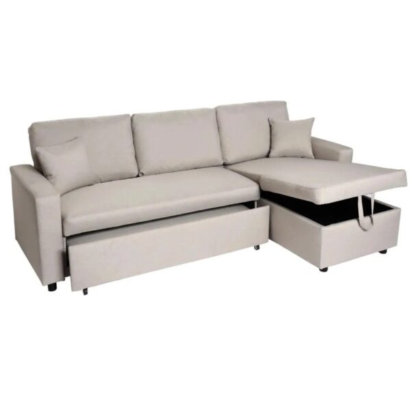 MCW Ecksofa mit Bettkasten L17 Beige
