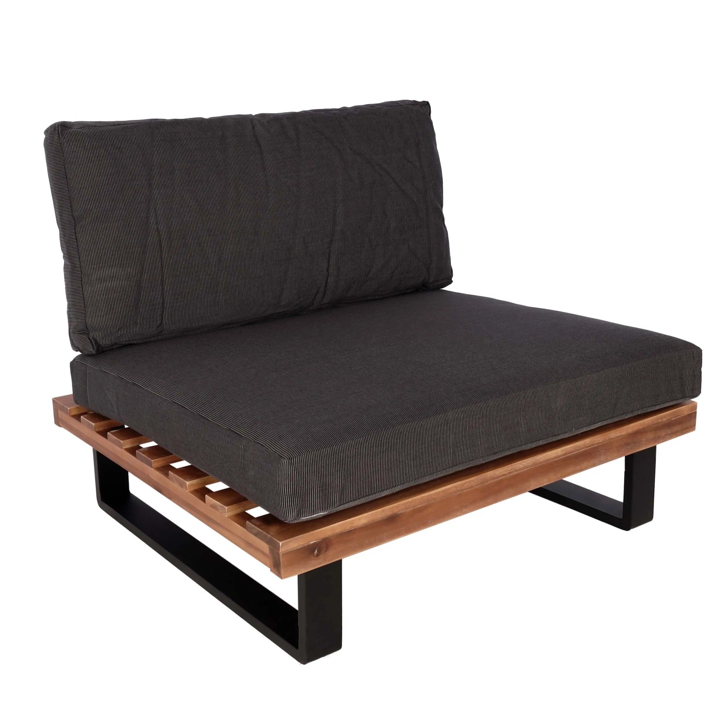 MCW Lounge-Sessel H54 Braun Polster Dunkelgrau