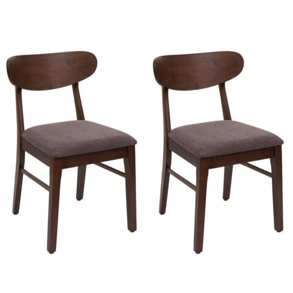 MCW Esszimmerstuhl M59 2er-Set Dunkles Gestell Taupe