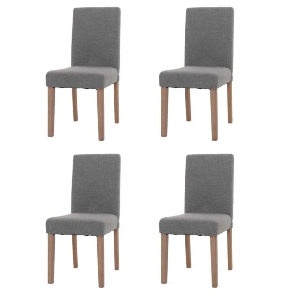 MCW Esszimmerstuhl Littau Boucle 4er-Set Grau Naturfarbene Beine MCW Esszimmerstuhl Littau Boucle 4er-Set Grau Naturfarbene Beine