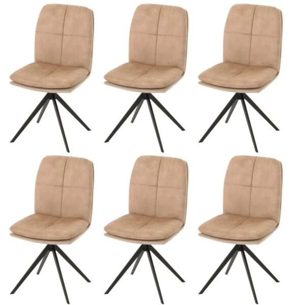 MCW Esszimmerstuhl M68 6er-Set Beige