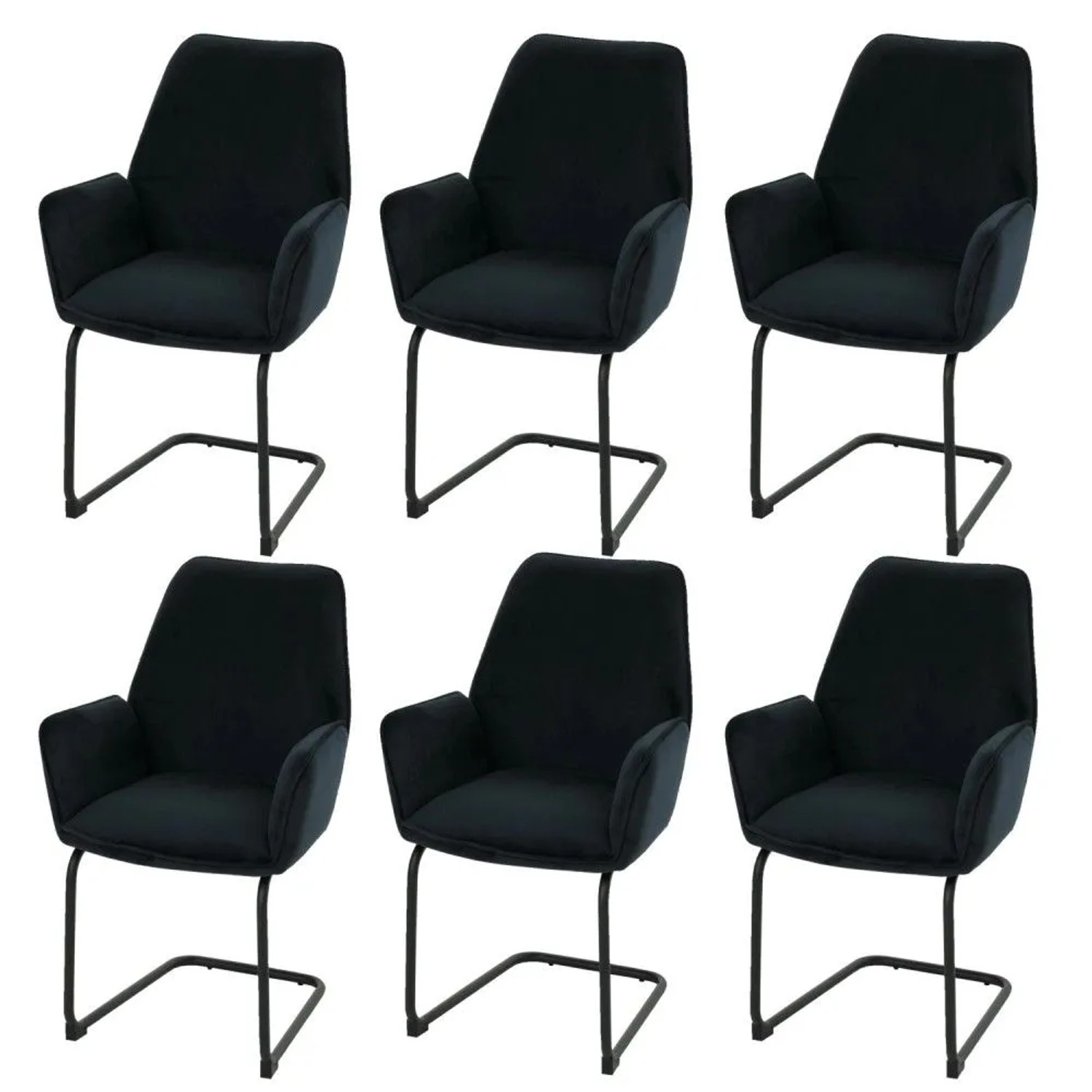 MCW Freischwinger G67 6er-Set Anthrazit-Blau