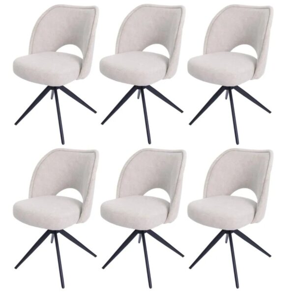MCW Esszimmerstuhl N72 6er-Set Creme MCW Esszimmerstuhl N72 6er-Set Creme