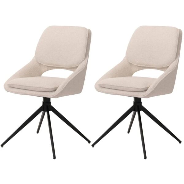 MCW Esszimmerstuhl N73 2er-Set Creme