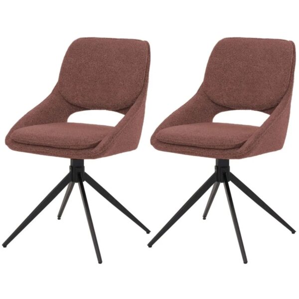 MCW Esszimmerstuhl N73 2er-Set Stoff/Textil Boucle 540g/m² Braun MCW Esszimmerstuhl N73 2er-Set Stoff/Textil Boucle 540g/m² Braun