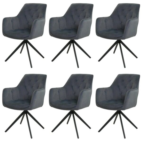 MCW Esszimmerstuhl L80 6er-Set Anthrazit MCW Esszimmerstuhl L80 6er-Set Anthrazit