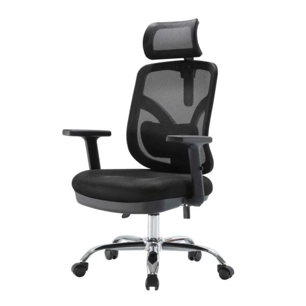 MCW Bürostuhl J92 Schreibtischstuhl Ergonomisch Verstellbare Lordosenstütze Und Armlehne Schwarz