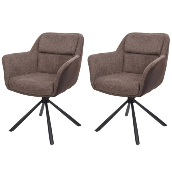 MCW Esszimmerstuhl K33 2er-Set Kunstleder Braun-dunkelbraun MCW Esszimmerstuhl K33 2er-Set Kunstleder Braun-dunkelbraun