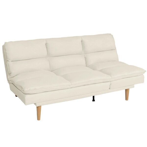 MCW Schlafsofa M79 Stoff/Textil Creme