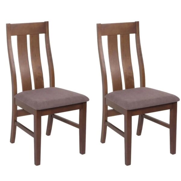 MCW Esszimmerstuhl M58 2er-Set Dunkles Gestell Taupe
