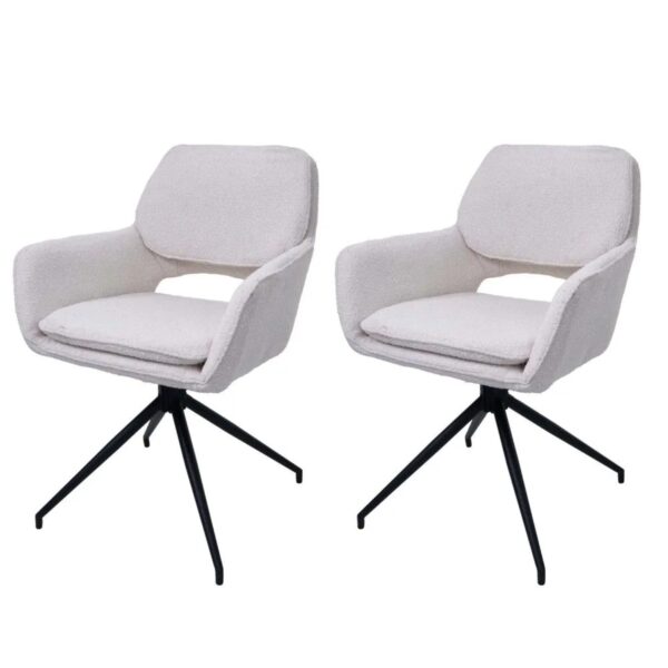 MCW Esszimmerstuhl N74 2er-Set Stoff Boucle 540g/m² Creme MCW Esszimmerstuhl N74 2er-Set Stoff Boucle 540g/m² Creme