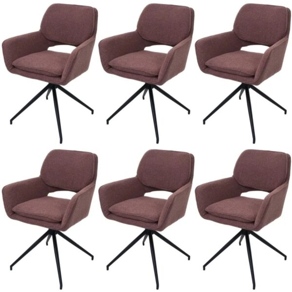 MCW Esszimmerstuhl N74 6er-SetStoff Boucle 540g/m² Hellbraun